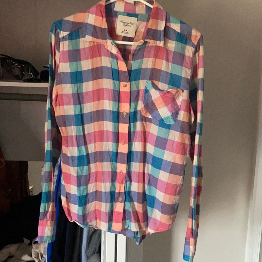 Plaid American Eagle shirt